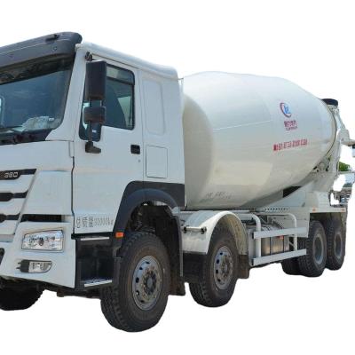 China Construction worksÂ   HOHAN Mobile Diesel Engine 10-20 CBM Concrete Mixer Truck With Boom for sale