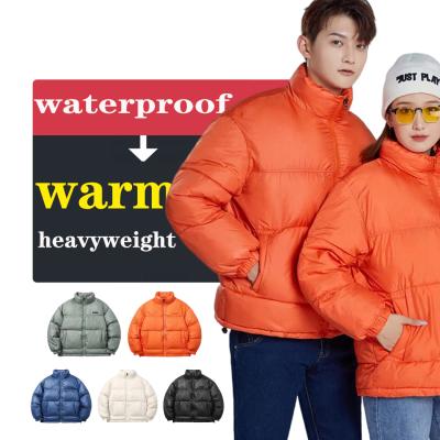 China Custom made QUICK DRY wholesale winter waterproof men's jacket outerwear logo embroidery bubble jacket coat for sale