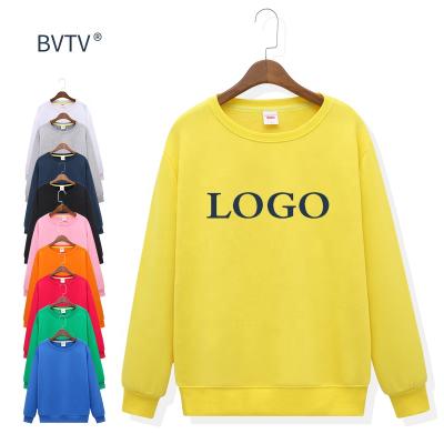 China Custom Logo High Quality Mens Crewneck Cotton Solid Color Blank OEM Anti Shrink To Print Sweatshirts for sale