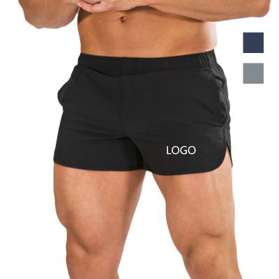 China Wholesale Anti-Wrinkle Elastic Polyester Mens Running Gym Shorts Custom Made Sweat Shorts for sale