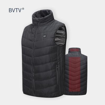 China Anti-pilling usb heated vest jackets men's custom logo winter heat vest sleeveless cotton for sale