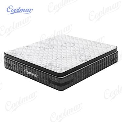 China Foldable Euro King Coil Mattress Sleepwell Top Bed Mattress Natural Latex Pocket Spring Memory Foam Roll On Mattress for sale