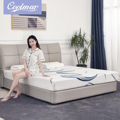 China Removable Cover European Hotel Bedroom Double Sided Compressed Gel Hard Soft Memory Foam Mattress In A Box for sale