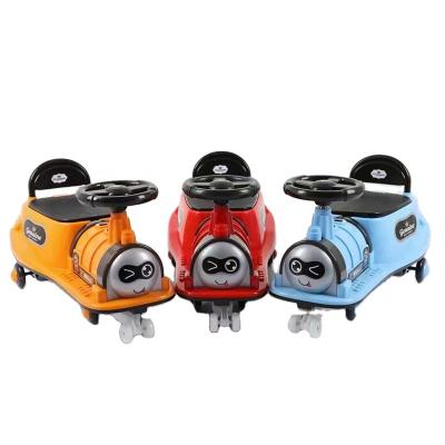 China Hot Fashionable New Sale Model Cartoon Thomas Baby Swing Car With Steering Wheel 3 Colors Mix for sale