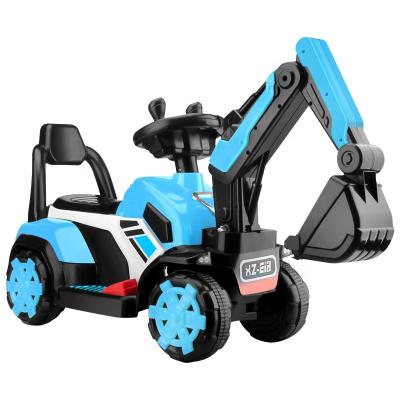 China Ride On Toy 2021 New Plastic 2 In 1 Mini Excavator Kids Toys Children Kids Ride On Car Excavator Trucks Baby Gift Sliding Car Excavator for sale