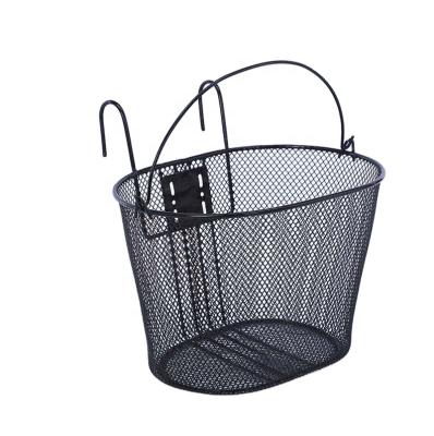 China Simple Universal Steel Bike Front Basket Basket Bicycle Storage Convenient Basket For MTB for sale