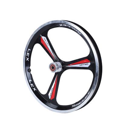 China Road Cycling / MTB / BMX Bike Wheel Magnesium Alloy 3 Spoke Wheel Bicycle Mag Front & Rear Fixed Gear Bike Rim for sale