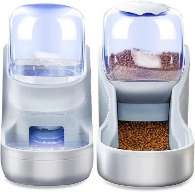 China CMiK automatic gravity pet feeder set with waterer, automatic gravity, large capacity, automatic, suitable for small, medium, large cats and dogs for sale