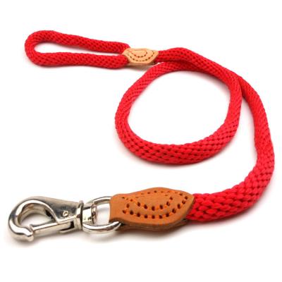 China Luxury Braided Dog Leash Soft Strong Heavy Duty Detachable Rope Leash Comfortable Handle for sale