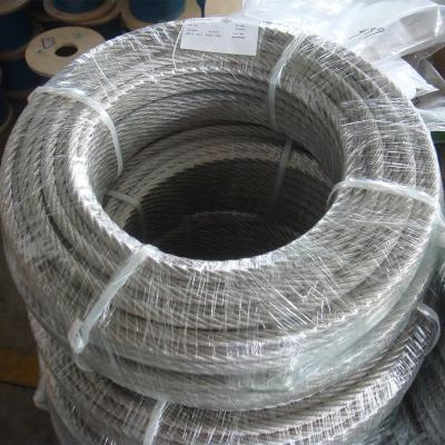 China 7x7 316 Stainless Steel Wire Rope Cable  AISI 201/304/316 for sale