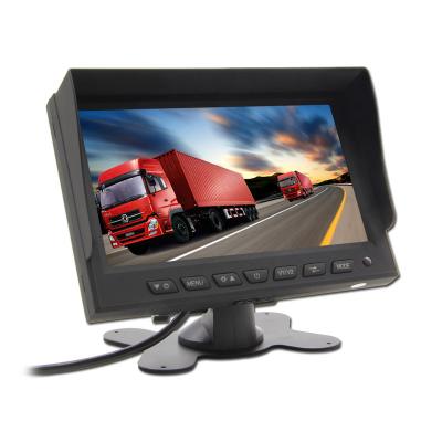 China 24V semi trailer impact resistant TFT 7 inch LCD car monitor for truck bus van trailer for sale