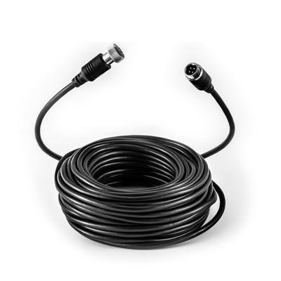 China 65FT Car Aviation 4-Pin Waterproof Car Video Extension Cable For Rear View Camera Truck Trailer Bus Motorhome Vehicle Monitor for sale