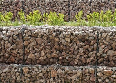 China Gemakkelijk Geassembleerde Gabion-van de Sterktegabion van het Draadnetwerk Doos Met grote trekspanning 60 * 80mm Te koop