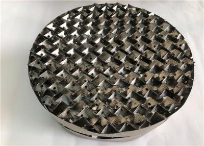 China Gas Liquid Distribution Metal Tower Packing , Perforated Structured Packing for sale