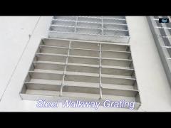 iso9001 serrated flat galvanized steel walkway grating metal driveway drain oem