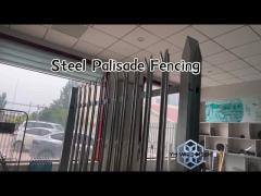 2.4m W / D Type Galvanized Steel Palisade Fencing Sustainable
