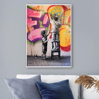 China Waterproof African Abstract Canvas Paintings Wall Print Poster Women Graffiti Banksy Abstract Canvas Artwork for sale