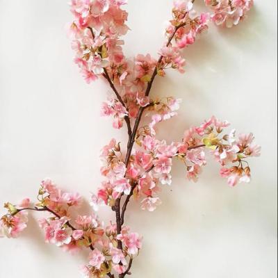 China Artificial Large Silk Flower Arrangements Cherry Blossom Branches Flowers Stems Natural Touch for Home Wedding Decoration for sale