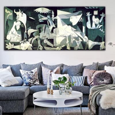 China Picasso Guernica Waterproof Famous Wall Art Canvas Art Prints Reproductions Pictures Hotel Custom Painting Artwork for sale