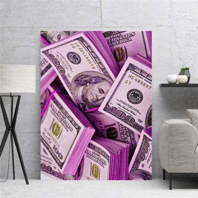 China Nordic Style Art Pictures Poster Pink Money Prints Waterproof Wall Painting Modern Canvas Wall Art Paintings for sale