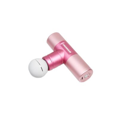 China Portable Mini Aluminum Massage Gun Tiny Body Crossgun Deep Muscle Body Gun for sale