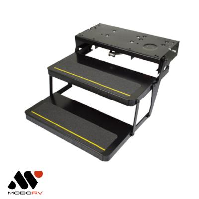 China MOBO Lippert LCI Project2000 MOTORHOME RV PART ACCESSORIES RV RV KWIKEE Motorized POWER 620mm DOUBLE STEPS for sale