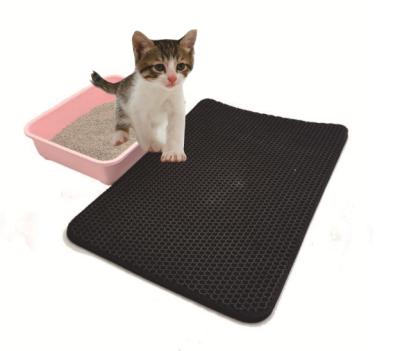 China Double Layer EVA Waterproof Foldable Cat Litter Pet Mat Sand Mat Cat Sand Mat for sale