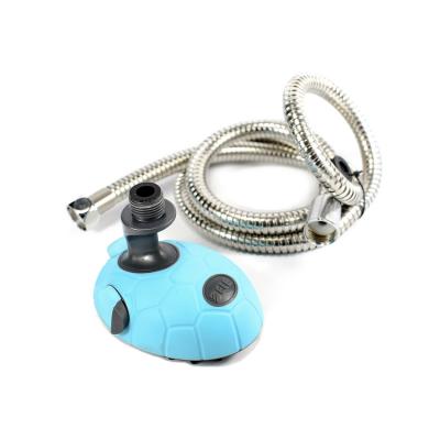 China Dog Cat Pet Shower Sprayer Head with Metal Hose Massage Brush for sale