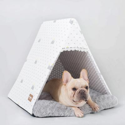 China Creative Cats Dogs Pet Kennel Dog Cat Can Be Disassembled Pet House With Soft Cushion for sale