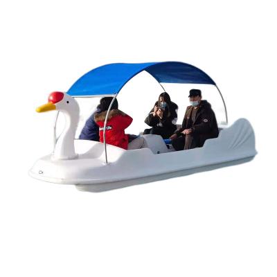 China Outdoor water fun Duck Shape water game amusement entertainment equipment paddle kayak leisure pedal boat yellow for sale