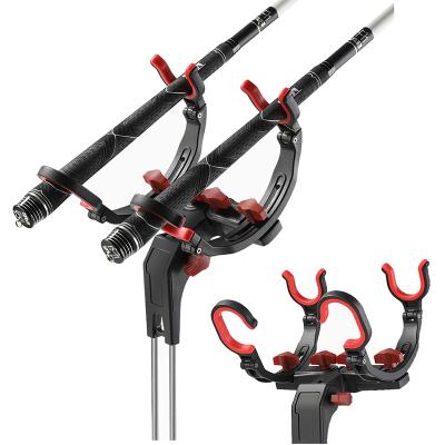 China BIG QUICK wakeboard Eco-friendly watersport Adjustable Fish Pole Bank Ground Tube Holder Clamp Fishing Rod Holder 360 for Kayak Boat for sale