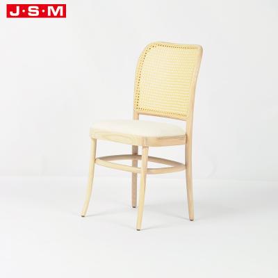 China Nordic Cooling Grace President Indoor Party Wooden Plastic Rattan Dining Chair for sale