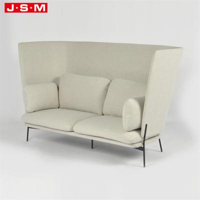 China Other Stage Luxury Modern Wedding Living Room Waiting PU Fabric Wood Frame Restaurante Fabric Sofa for sale