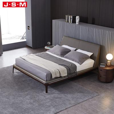 China Durable Modern Luxury Simple Solid Wood Hotel Bed Bedroom Furniture King Size Bed for sale