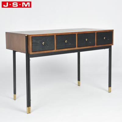 China China Modern Black Display Workstation Living Room Standing Solid Wood Ornamental Reception Desk Unadjustable for sale