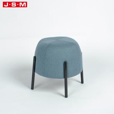 China Adjustable Modern Extra Large Round Pea Seat (Other) Circle Knitted Wood Frame Foam Stoolchair Metal Base Ottoman Step Stool for sale