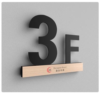 China 2020 High Quality New Metal Aluminum House Numbers Buildings House Numbers Sign Made in China for sale