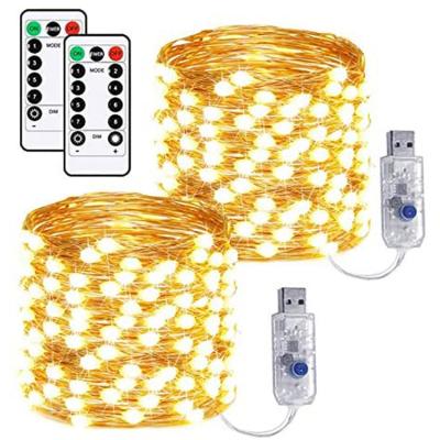 China Led Wedding Party Christmas Lights Decoration For Stringing Outdoor Led Fairy String Lights Christmas Party Wedding Holiday Decoration USB for sale