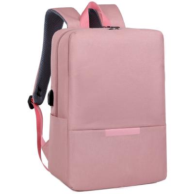 China With USB hot sale pink laptop backpack polyester laptop backpacks for men for sale