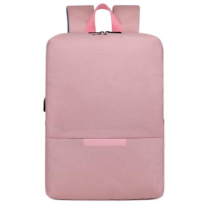 China With USB Hot Selling Pink Laptop Backpacks USB Laptop Backpack For Office for sale