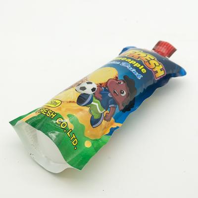 China Rectangle Shape Beverage Pouch Disposable Custom Printing Standing Injection Pouch for sale