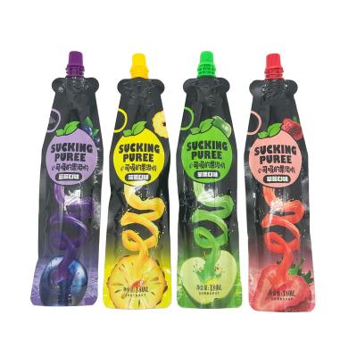 China Disposable Juice Packaging Disposable Beverage Bag Flexible Durable Stand Up Pouch for sale