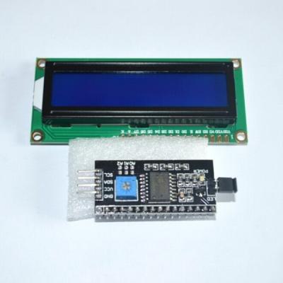 China Laboratory Experiment 1602 Character 16x2 LCD /w IIC/I2C Serial Interface Adapter Module for sale