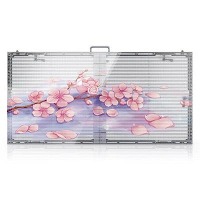 China Best Glass Building Media Facade 1000x500mm Panel Diamond-3978 Transparent Display Led Facade Screen for sale