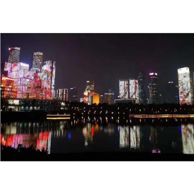 China High Quality Building Nationstar LED Pixel Pitch 50mm 80mm 125mm Glass Sign Curtain Led Display Flexible for sale