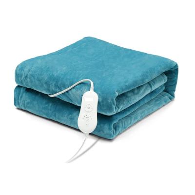 China Household Hotel portable flannel electric blankets throw for winter girl personal warmer heater woollen blanket for sale