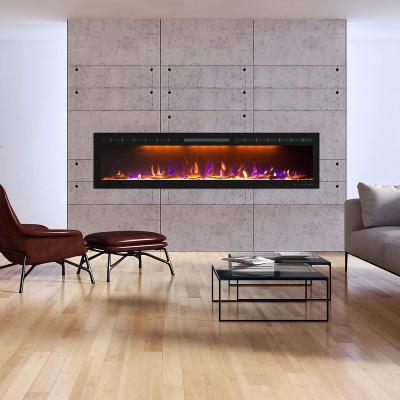 China LED Flame Lights Sale 3d Flame Brightness Electric Fireplace Inserts Wall Mounted Heaters For Winter Home Room for sale