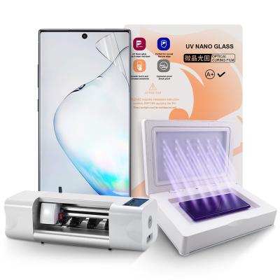 China 4H Hardness UV Light Anti-Explosion Treatment Machine TPU Hydrogel Film Curing Machine UV Coating Machine for sale