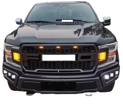 China XL Styling Retrofit Kit Raptor Styling Front Grille With Lights For Ford F150 Side Step Rack for sale