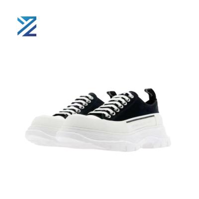 China Cushioning Brand Custom Shoes Plus Size Canvas Shoes Casual Walking Fashion Sneakers For Women Height Increase for sale